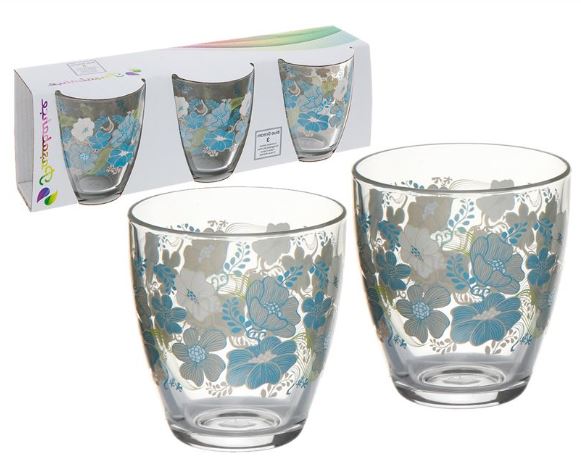 Стакан Блю Дрим 3 шт 285 мл 52645 